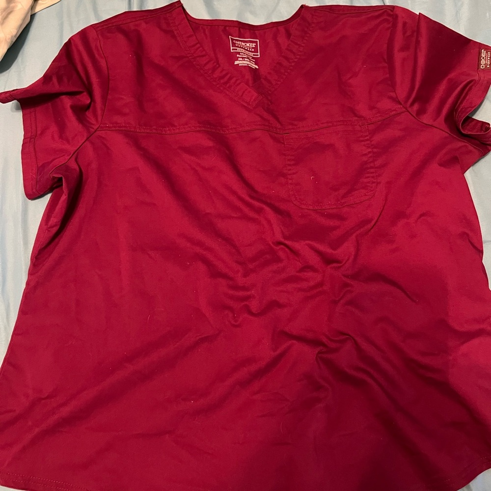 Cherokee Red Boxy Short Sleeve Tee